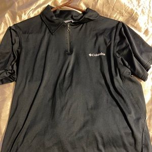 Black collared Columbia shirt